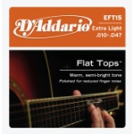D'Addario EFT15 10-47 Extra Light, Flat Tops Phosphor Bronze Acoustic Guitar Strings