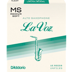 LaVoz Tenor Saxophone Reeds - Medium Soft Box of 5