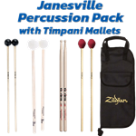 Janesville Stick Bag Pack with Timpani Mallets