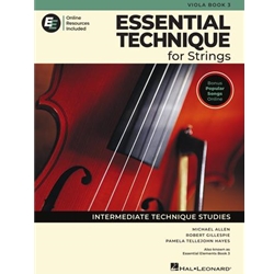 Essential Technique for Strings - Book 3 - Viola