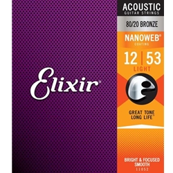 Elixir ELXAGLT Acoustic Guitar Light .012-.053