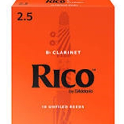 Clarinet Reeds - #2.5 - Box of 10 - Rico