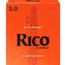 Clarinet Reeds - #3 - Box of 10 - Rico
