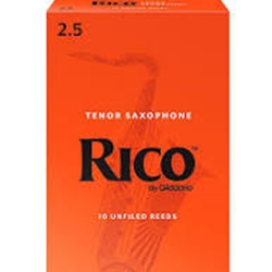 Rico Tenor Saxophone Reeds - #2.5 Box of 10