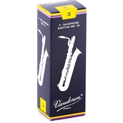Saxophone (Bari) Reeds - #3 - Box of 5 - Vandoren