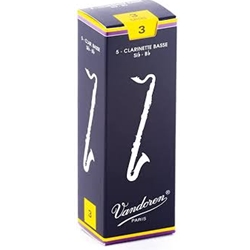 Clarinet (Bass) Reeds - #3 - Box of 5 - Vandoren