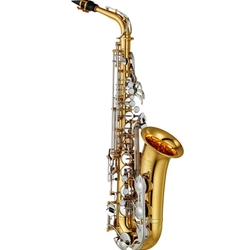 Yamaha YAS-200ADIIY Advantage Alto Saxophone; key of Eb; nickel-plated keys; floating octave mechanism; intermediate-style neck receiver; ASC-200AD case; 4C mouthpiece; Indonesia