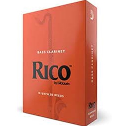 Rico Bass Clarinet Reeds - #2.5 Box of 10