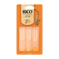 Saxophone (Alto) Reeds - Rico - #2.5 - Pack of 3