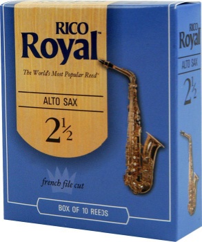 Rico Royal RR10AS3 Royal by D'Addario Alto Sax Reeds, Strength 3.0, 10-pack