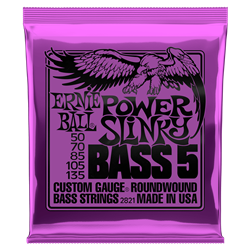 Ernie Ball Power Slinky 50-135 5-STRING Bass Guitar Strings