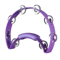 RhythmTech RT1280 Solo Tambourine - Purple w/ Nickel Jingles