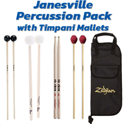 Voigt JVLPERCPACKTIMP Janesville Percussion Pack with Timpani Mallets