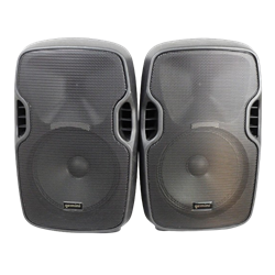 Used Gemini AS-10P Powered Speakers Pair