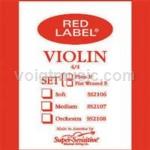 SS2123 1/4 Violin Single A String - Super Sensitive Red Label