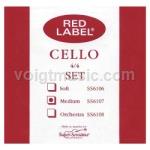 SS6114 1/2 Cello Single A String - Super Sensitive Red Label