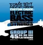 Ernie Ball 2806 Flatwound Bass Guitar Strings - Group III Semi-Flex 45-100