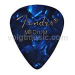 Fender 0980351702 Thin Celluloid Picks - Blue Moto - Pack of 12