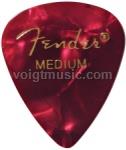 Fender 0980351909 Heavy Celluloid Picks - Red Moto - Pack of 12