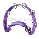 RhythmTech RT1280 Solo Tambourine - Purple w/ Nickel Jingles