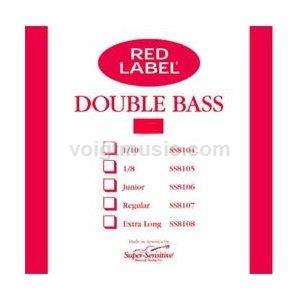 SS8137 3/4 Double Bass Single D String - Super Sensitive Red Label