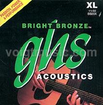 BB20X GHS Acoustic Guitar Strings - Bright Bronze Extra Light 11-50