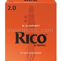 Clarinet Reeds - # 2 - Box of 10 - Rico