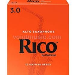 Saxophone (Alto) Reeds - #3 - Box of 10 -Rico