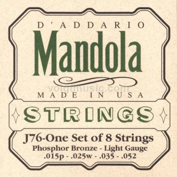 J76 D'Addario Mandola Strings - Phosphor Bronze 15-52