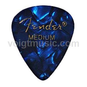 Fender 0980351902 Heavy Celluloid Picks - Blue Moto - Pack of 12